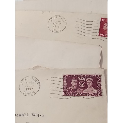 343 - 1930's stamped envelopes and contents