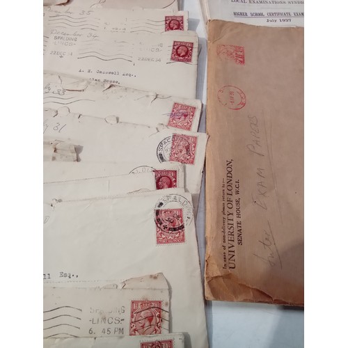 343 - 1930's stamped envelopes and contents