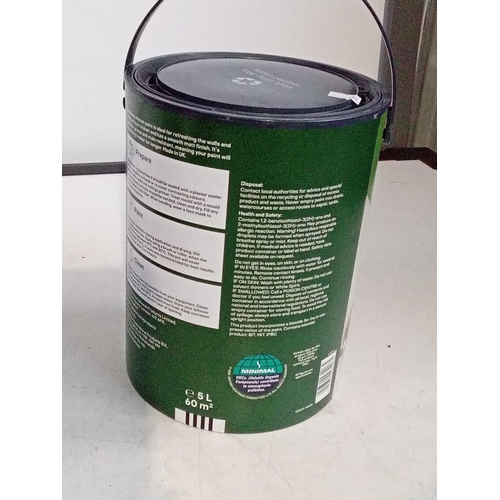 242 - Unopened 5 litre container of Matt, white paint for the kitchen. Grease resistant