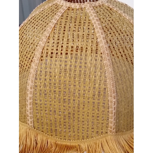 235 - Retro Rattan lamp shade in good clean condition