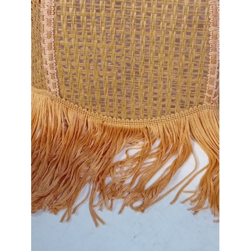 235 - Retro Rattan lamp shade in good clean condition