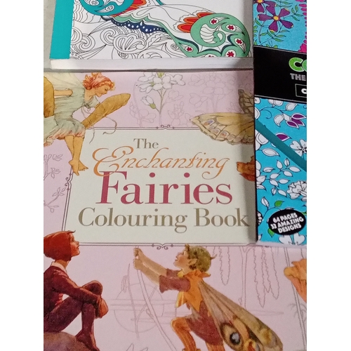 322 - Quantity of adult colouring books. All looks unused. Great variety and detail