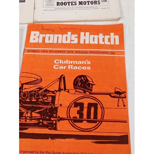 337 - Vintage motor racing programmes. 1955 Isle of Mantt, British racing drivers club, Silverstone