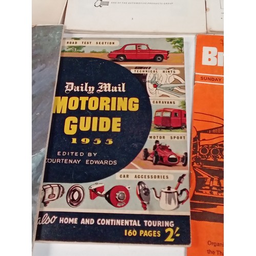 337 - Vintage motor racing programmes. 1955 Isle of Mantt, British racing drivers club, Silverstone