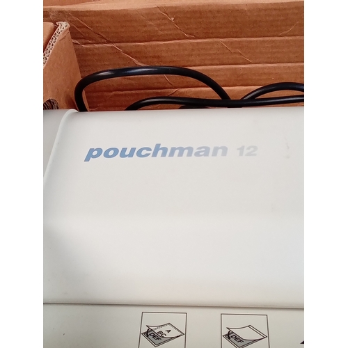 400 - Ibico Pouchman 12 laminating machine. Some pouches and instructions included