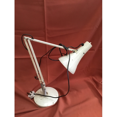 37 - Off white angle poised style desk lamp