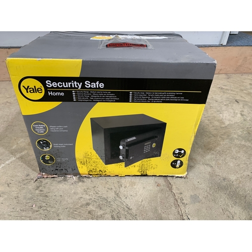 163 - Yale home security safe - boxed as new