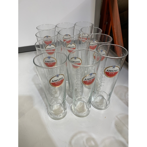 209 - Quantity of Amstel pint glasses