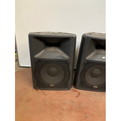 291 - Pair of IMG audio stage line PAB—112 MKII PA speakers