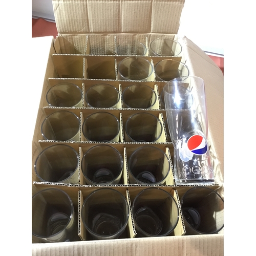 361 - Box of Twenty Pepsi and Pepsi Max Glasses