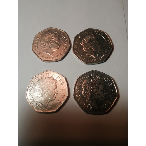 23A - 4 x Olympic 50p coins