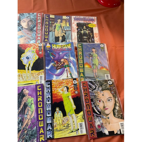 177 - Collection of Manga style magazines Hurricane Girls, and Chronowar