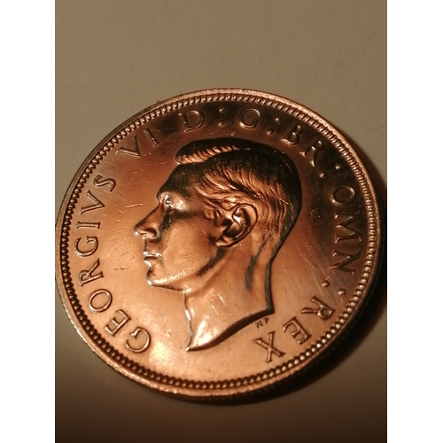 31A - 1940 halfcrown in about uncirculated condition