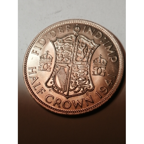 32A - 1941 halfcrown in about uncirculated condition