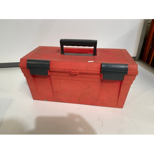 370 - Plastic Toolbox with a Selection of Spanners