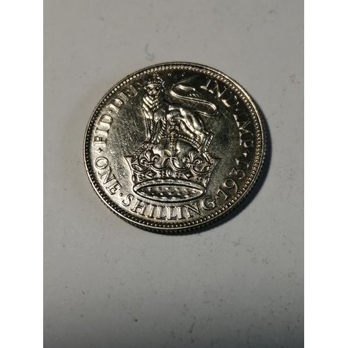 33A - 1931 shilling in extremely fine condition or better