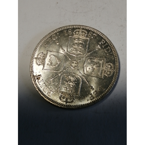 39A - 1887 Victorian florin in uncirculated condition