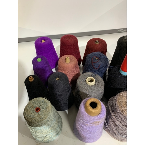 377 - Large Selection of Machine Knitting Wool in Variety of Colours