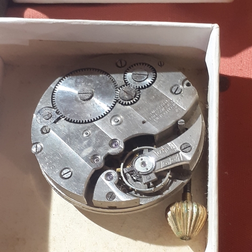 2 - Quantity of brass and metal clock spares, Mechanical workings and faces etc