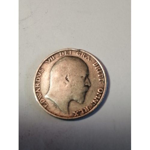 54A - 1909 silver shilling