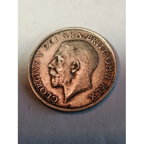 55A - 1918 silver shilling