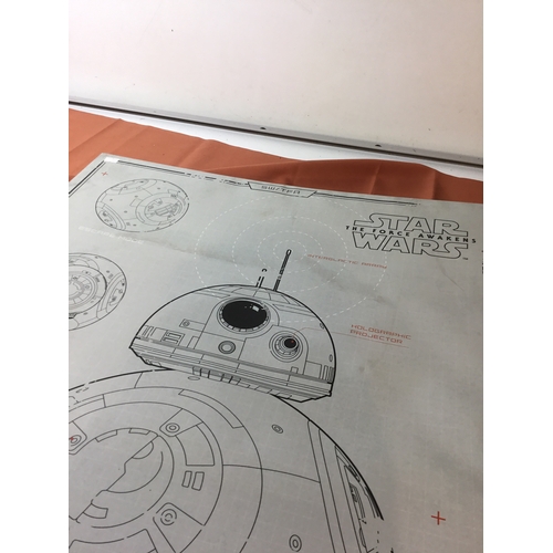 19 - Large star wars the force awakens Bb8 canvas picture 90cm x 60cm