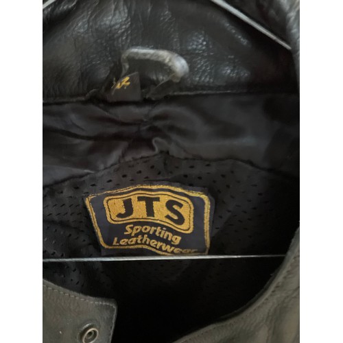 201 - JTS sporting leather wear motorbike jackets - good quality - size 62 & 6XL