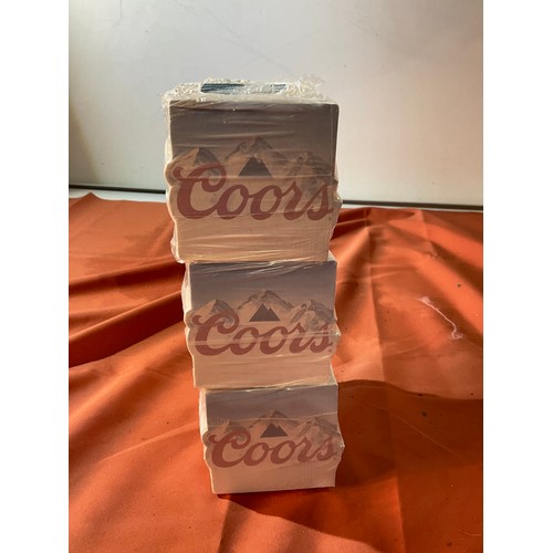 29 - Bundle of Coors beer mats - as new