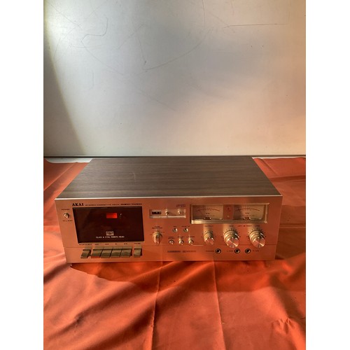 28 - Akai stereo cassette deck - GXC-709D - clean condition - all working except rewind on tape