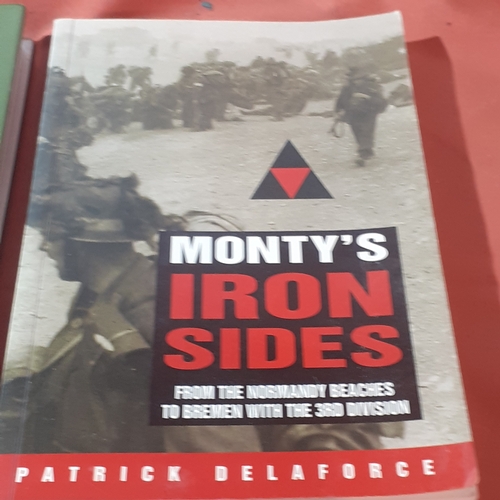 6 - 4 military related books. Military motorcycles, battles and  battlefields. Very interesting reading ... 