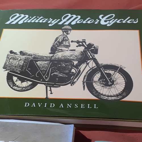 6 - 4 military related books. Military motorcycles, battles and  battlefields. Very interesting reading ... 