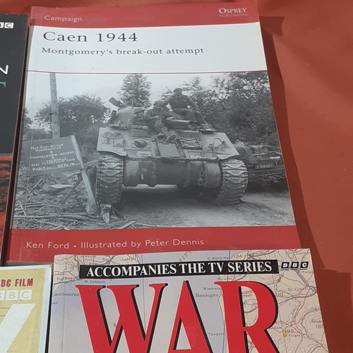 8 - 4 military related books. D Day, The Western front etc. Very interesting reading with superb illustr... 