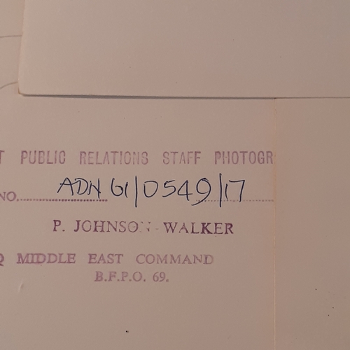 11 - Collection of black and white photographs taken by official RAF photographer P. Johnson Walker BFPO ... 