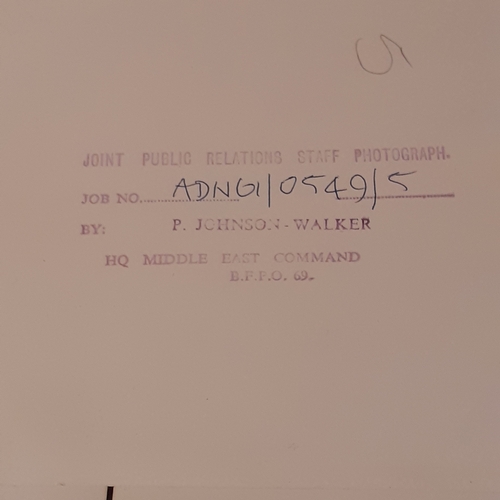 11 - Collection of black and white photographs taken by official RAF photographer P. Johnson Walker BFPO ... 