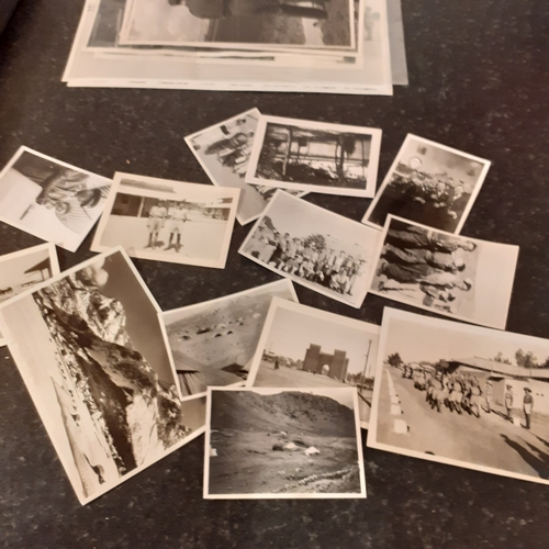 13 - A collection of miscellaneous photographs of RAF personnel, camps and sites etc in black and white. ... 