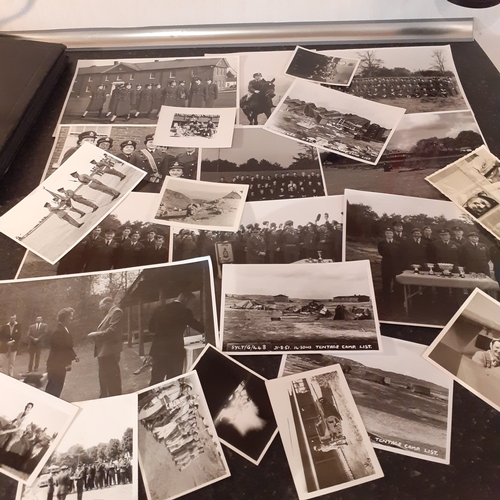 13 - A collection of miscellaneous photographs of RAF personnel, camps and sites etc in black and white. ... 