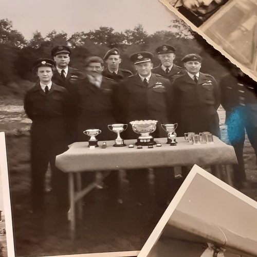 13 - A collection of miscellaneous photographs of RAF personnel, camps and sites etc in black and white. ... 