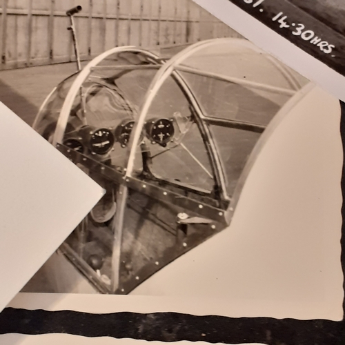 14 - A collection of miscellaneous photographs of RAF in black and white. Planes and vehicles, personnel ... 