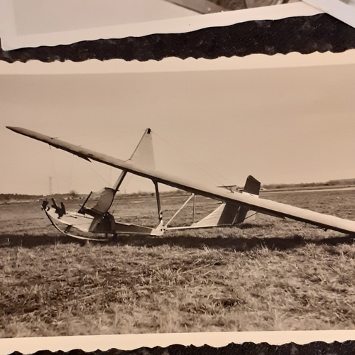 14 - A collection of miscellaneous photographs of RAF in black and white. Planes and vehicles, personnel ... 