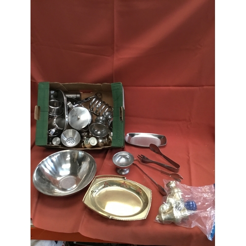 379 - Selection of Stainless Steel and Silverplate including Milk Pots and Ianthe Teapots,