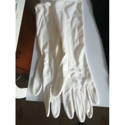 80A - 3 pairs of vintage ladies evening gloves