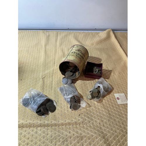 42 - Large old English coinage inc coppers, brass three pence, old 10p & more