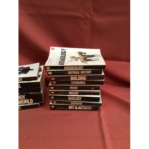 44 - Quantity of Penguin dictionary books inc Surnames, Psychology, Surnames & more