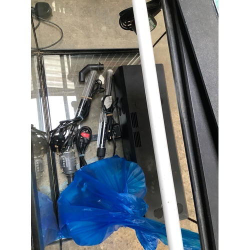 62 - Juwel fish tank with lights & accessories - 60x40cm