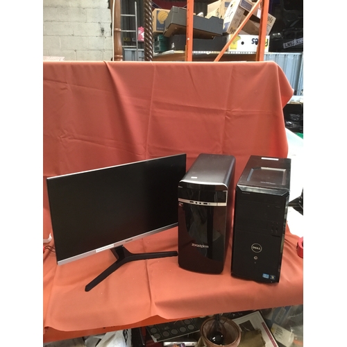 67 - Zoostorm AMD A8 & Dell i3 PC with Samsung 22” LED monitor - untested