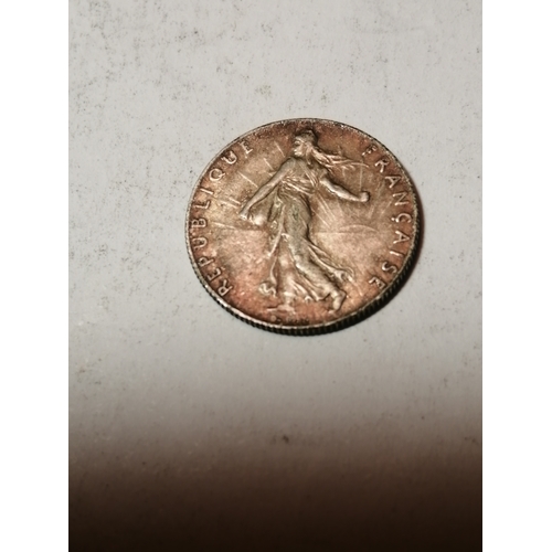 51A - COINS :FRANCE 1915 silver 50 cents