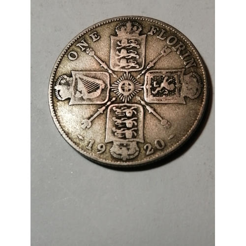 55A - COINS : 1920 silver florin