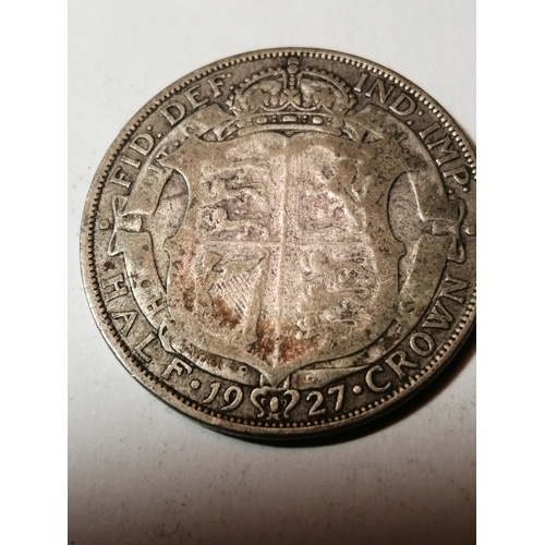 56A - COINS : 1927 silver halfcrown