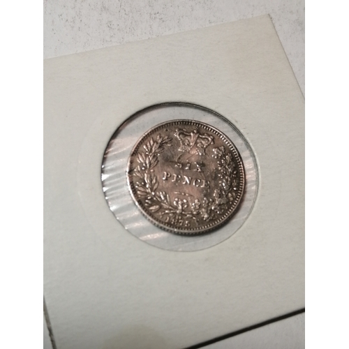 59A - COINS : 1875 Victorian sixpence in good very fine condition