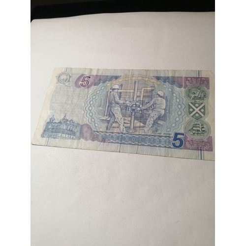 63A - COINS : Scottish 5 pounds note dated 4th January 1995